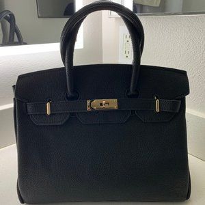 Vegan Birkin 30 Style Bag